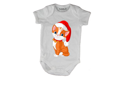 Christmas Kitten - Baby Grow