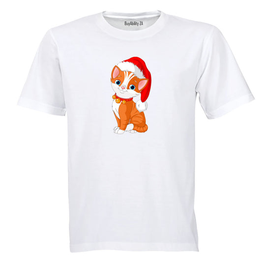 Christmas Kitten - Kids T-Shirt