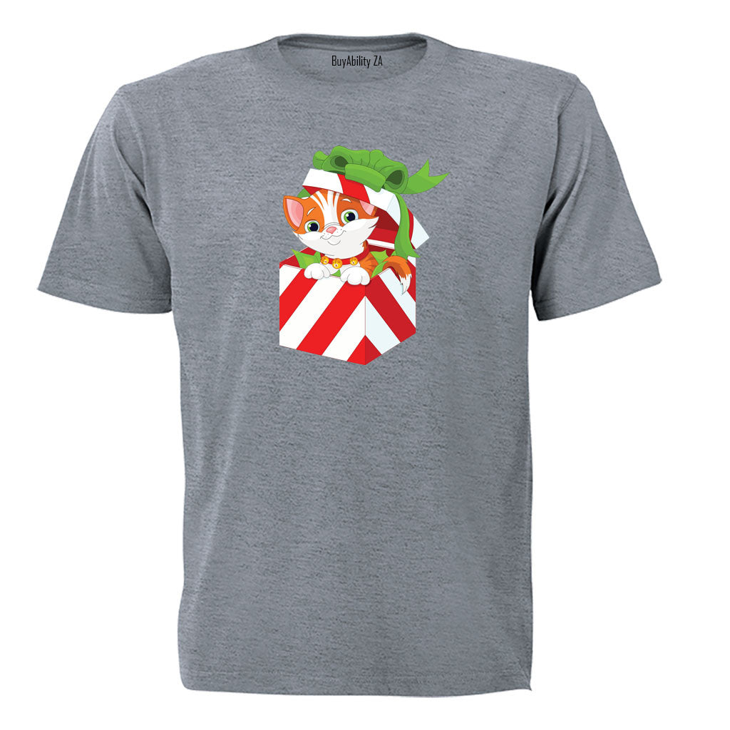 Christmas Kitten Gift - Kids T-Shirt