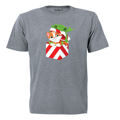 Christmas Kitten Gift - Kids T-Shirt