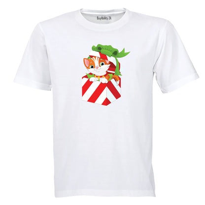 Christmas Kitten Gift - Kids T-Shirt