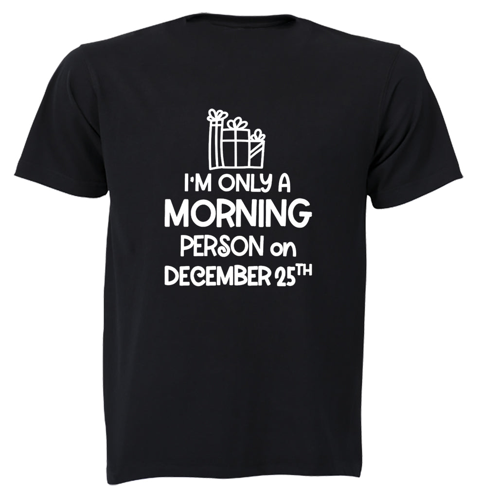 Christmas Morning - Person - Adults - T-Shirt - BuyAbility South Africa