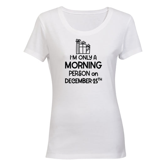 Christmas Morning - Person - Ladies - T-Shirt - BuyAbility South Africa