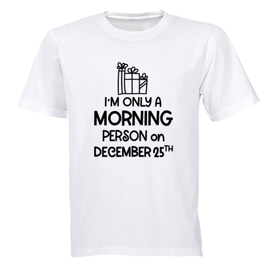Christmas Morning - Person - Adults - T-Shirt - BuyAbility South Africa