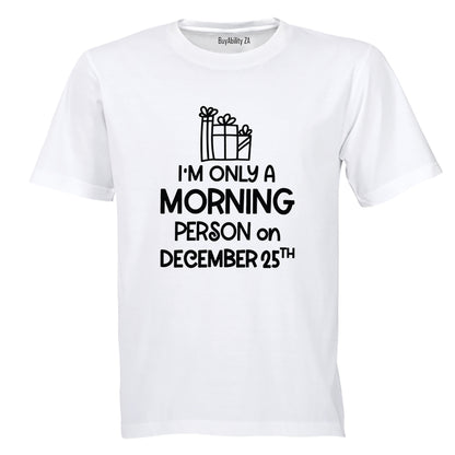 Christmas Morning - Person - Adults - T-Shirt