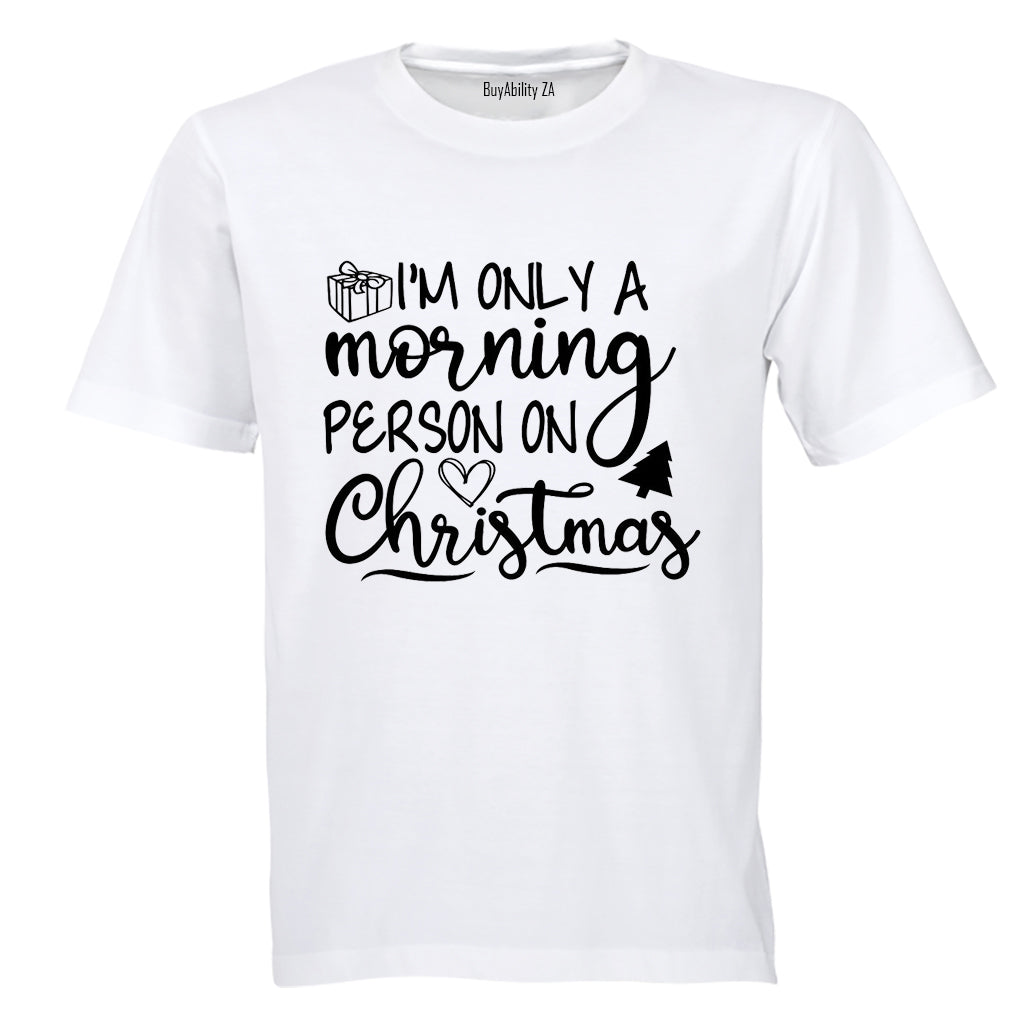Morning Person. Christmas - Kids T-Shirt
