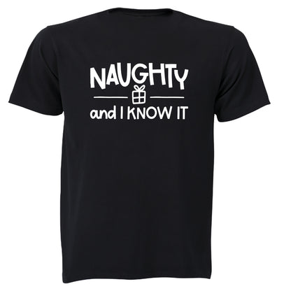 Christmas Naughty & I Know - Adults - T-Shirt - BuyAbility South Africa