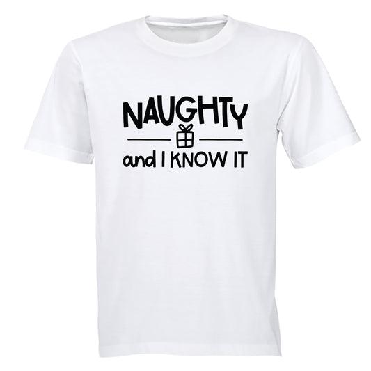 Christmas Naughty & I Know - Adults - T-Shirt - BuyAbility South Africa