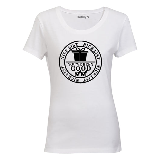 Christmas Nice List - Ladies - T-Shirt - BuyAbility