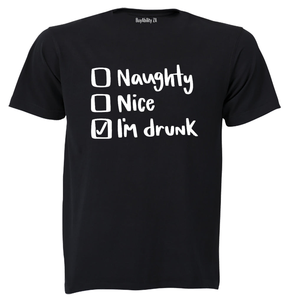 Christmas Options - I'm Drunk - Adults - T-Shirt