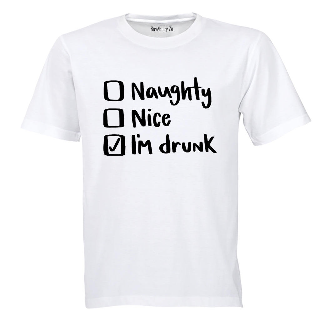Christmas Options - I'm Drunk - Adults - T-Shirt