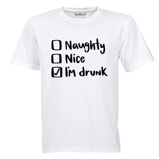 Christmas Options - I'm Drunk - Adults - T-Shirt