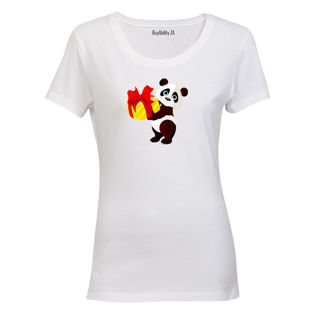 Christmas Present Panda - T-Shirt