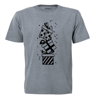 Christmas Presents Tower - Adults - T-Shirt