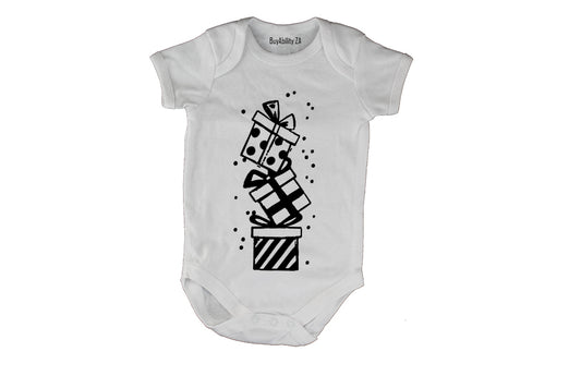 Christmas Presents Tower - Baby Grow