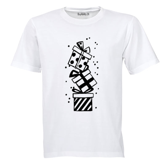 Christmas Presents Tower - Adults - T-Shirt