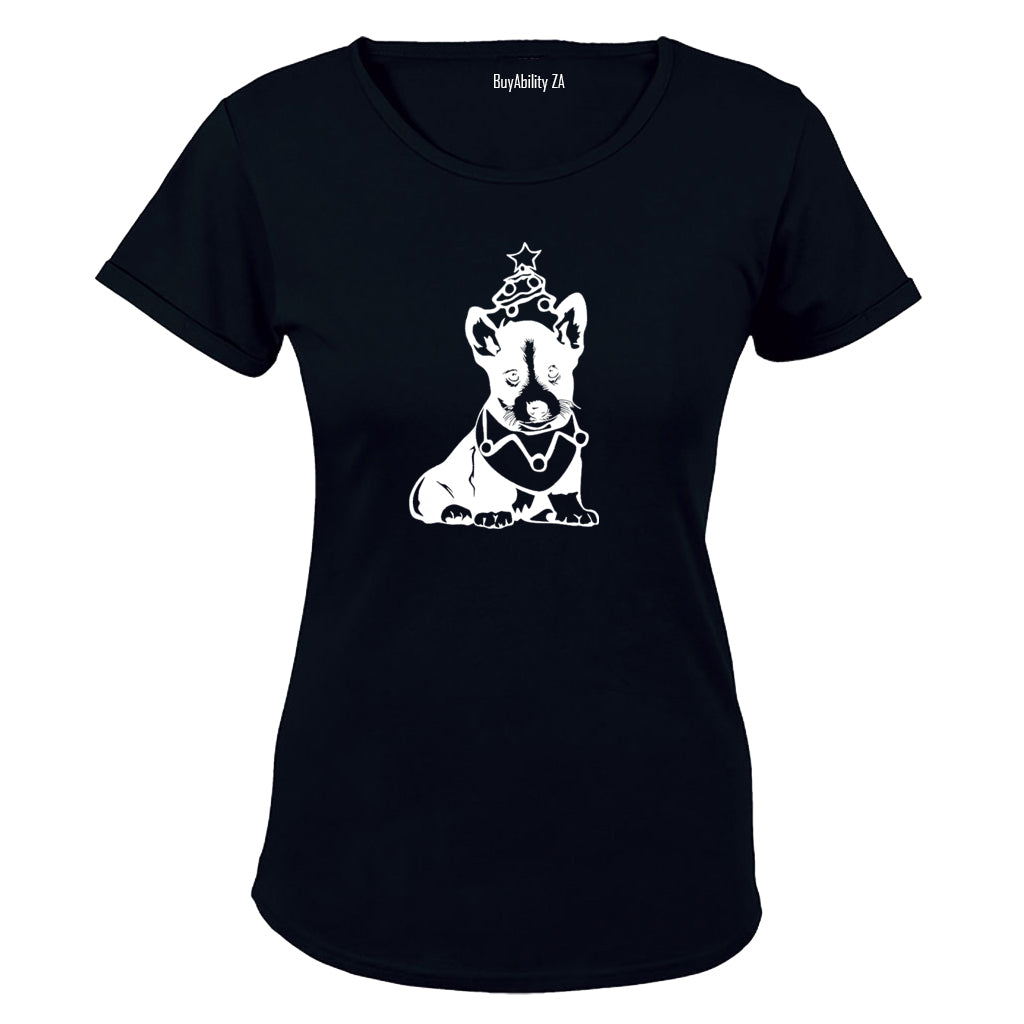 Christmas Pup - Ladies - T-Shirt
