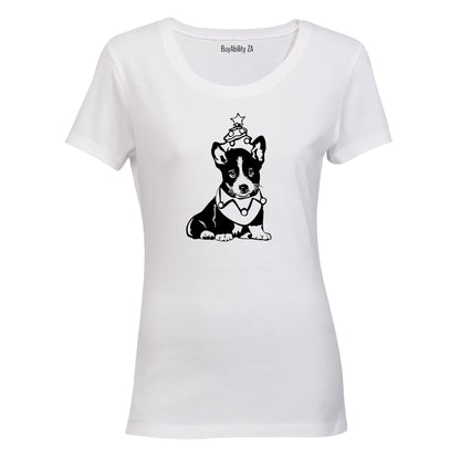 Christmas Pup - Ladies - T-Shirt