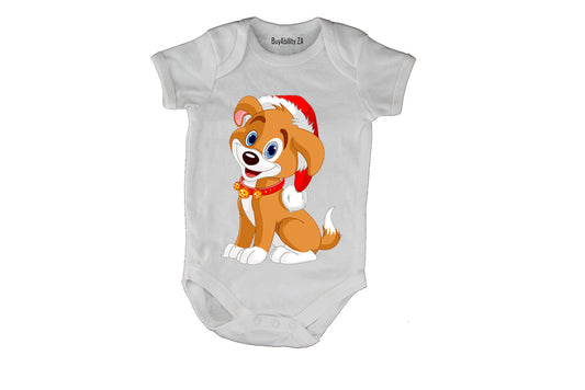 Christmas Puppy - Baby Grow