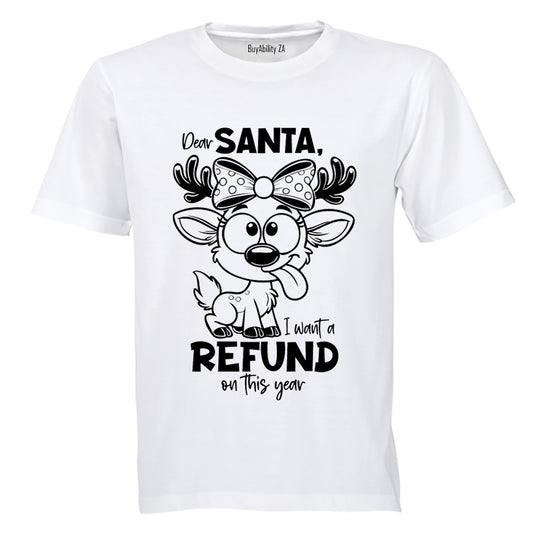 Christmas Refund - Adults - T-Shirt - BuyAbility South Africa