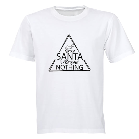 Christmas Regret Nothing - Rectangle - Adults - T-Shirt - BuyAbility South Africa