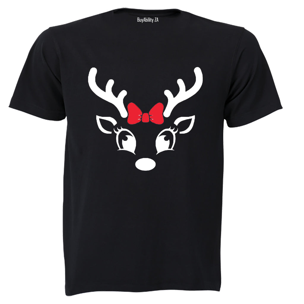 Christmas Reindeer - Bright Eyes - Kids T-Shirt - BuyAbility