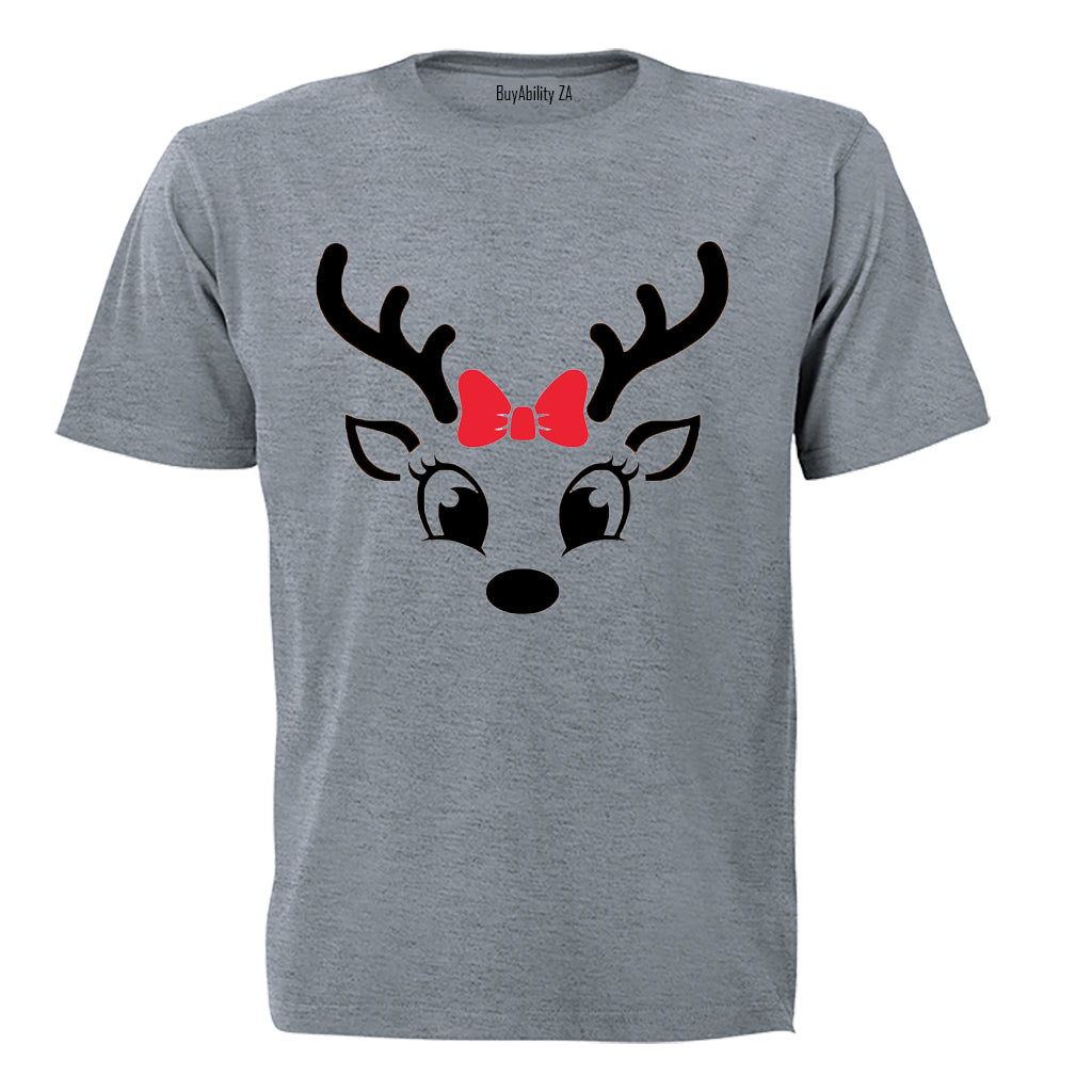 Christmas Reindeer - Bright Eyes - Kids T-Shirt - BuyAbility