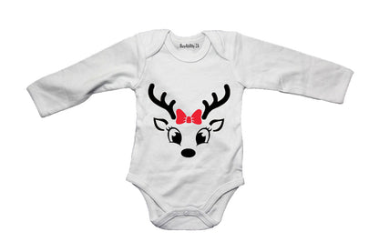 Christmas Reindeer - Bright Eyes - Baby Grow