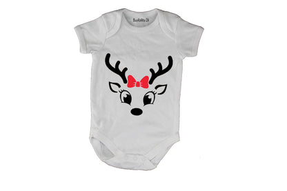 Christmas Reindeer - Bright Eyes - Baby Grow
