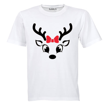 Christmas Reindeer - Bright Eyes - Kids T-Shirt - BuyAbility