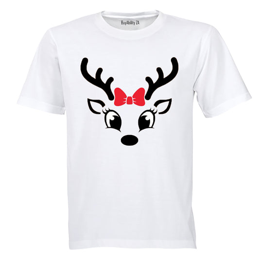Christmas Reindeer - Bright Eyes - Kids T-Shirt - BuyAbility