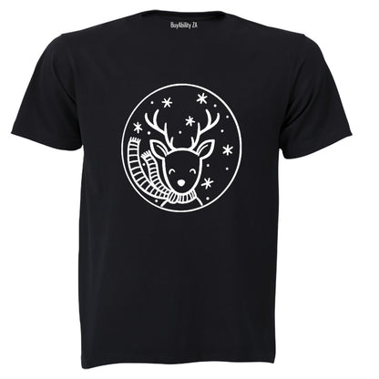 Christmas Reindeer Frame - Adults - T-Shirt
