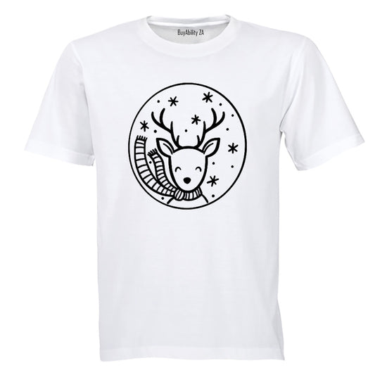 Christmas Reindeer Frame - Kids T-Shirt - BuyAbility
