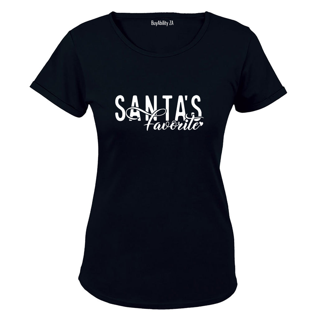 Christmas Santas Favorite - Ladies - T-Shirt - BuyAbility