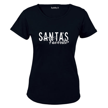 Christmas Santa's Favorite - Ladies - T-Shirt
