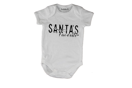 Christmas Santa's Favorite - Baby Grow