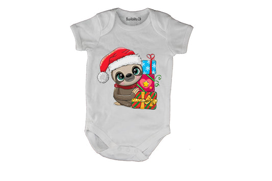 Christmas Sloth - Baby Grow