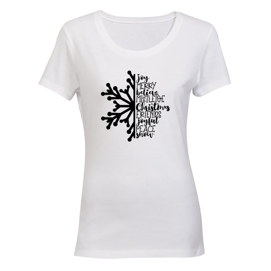 Christmas Snowflake - Ladies - T-Shirt - BuyAbility South Africa