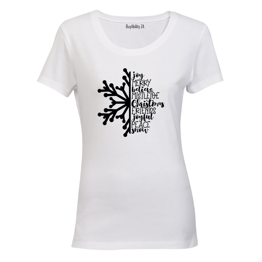 Christmas Snowflake - Ladies - T-Shirt