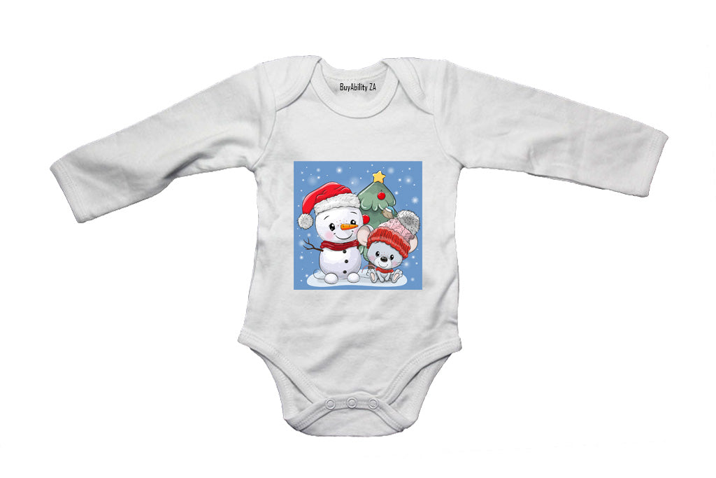 Christmas Snowman - Baby Grow