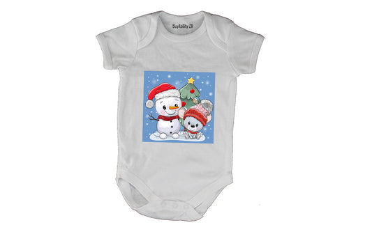 Christmas Snowman - Baby Grow
