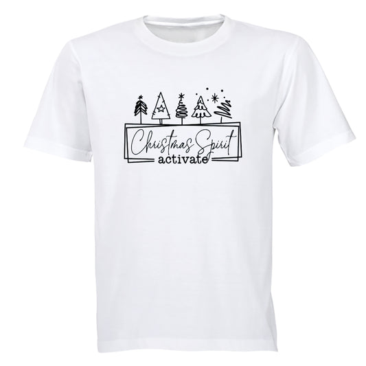 Christmas Spirit - Activate - Adults - T-Shirt - BuyAbility South Africa