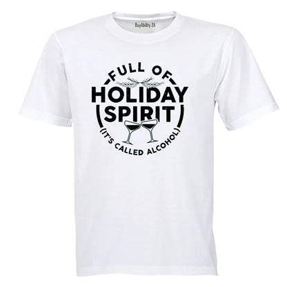 Christmas Spirit - Alcohol - Adults - T-Shirt