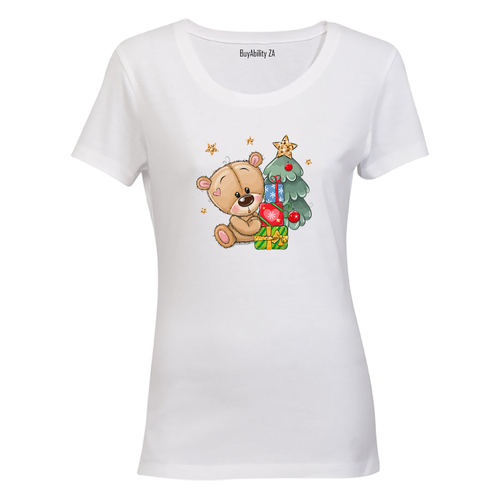 Christmas Teddy - Ladies - T-Shirt