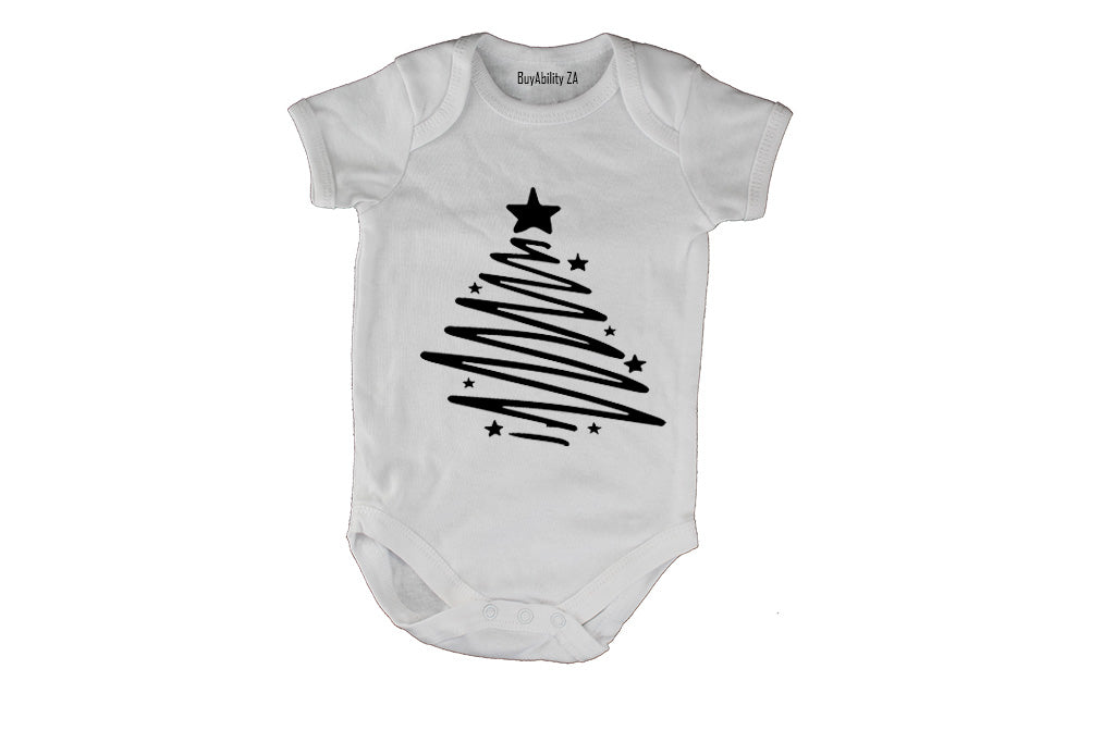 Christmas Tree Sketch - Baby Grow