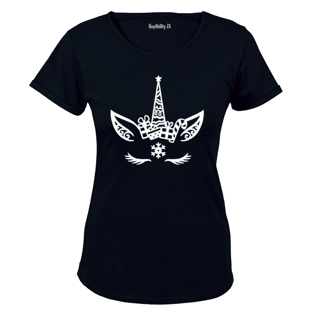 Christmas Unicorn - Ladies - T-Shirt