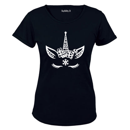 Christmas Unicorn - Ladies - T-Shirt
