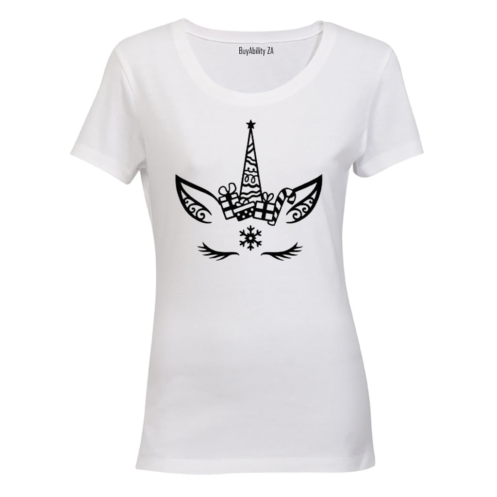 Christmas Unicorn - Ladies - T-Shirt