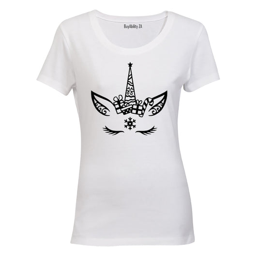 Christmas Unicorn - Ladies - T-Shirt
