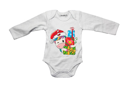 Christmas Unicorn - Baby Grow